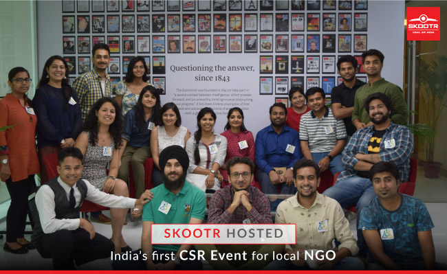 Skootr hosted India’s first CSR Event for local NGO